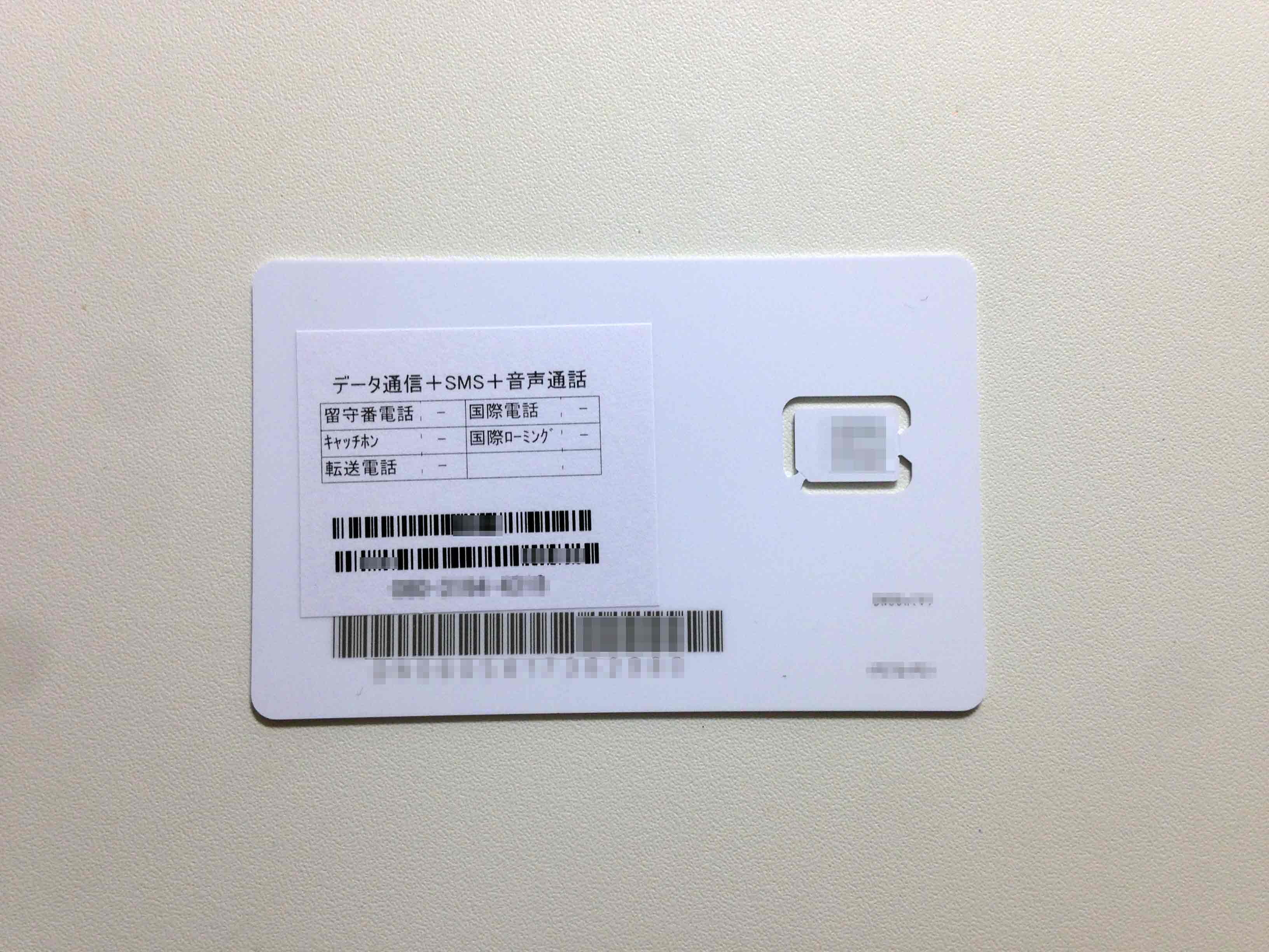 楽天モバイルのSIMカード